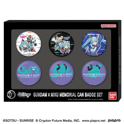 [Pre-order]P-bandai-Gundam x Hatsune Miku collaboration commemorative badge set