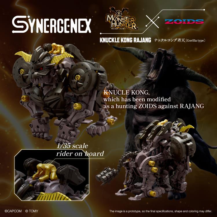 [Pre-order]Zoids x Monster Hunter Synergenex Series Knuckle Kong Rajang 1/35 Scale Model Kit
