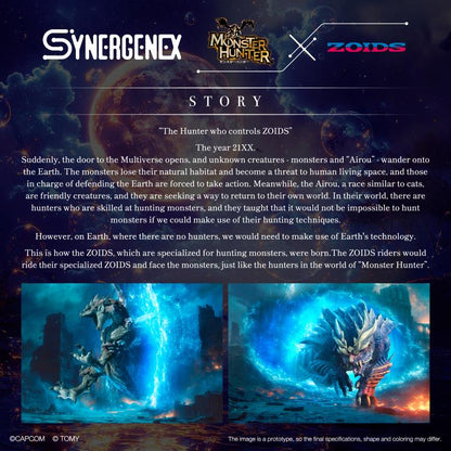 [Pre-order]Zoids x Monster Hunter Synergenex Series Gatling Fox Mizutsune 1/35 Scale Model Kit