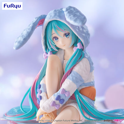 [Pre-order] Furyu-Vocaloid Hatsune Miku (Rabbit Ear Hood Pajama Blue Color Ver.) Noodle Stopper Figure