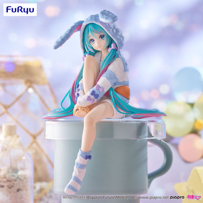 [Pre-order] Furyu-Vocaloid Hatsune Miku (Rabbit Ear Hood Pajama Blue Color Ver.) Noodle Stopper Figure