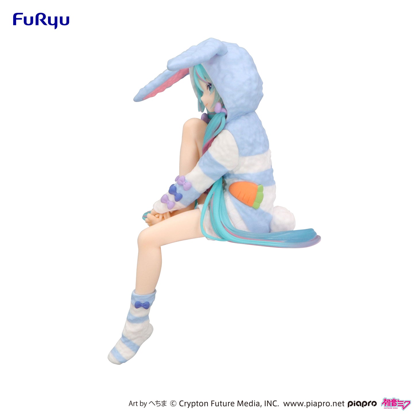[Pre-order] Furyu-Vocaloid Hatsune Miku (Rabbit Ear Hood Pajama Blue Color Ver.) Noodle Stopper Figure