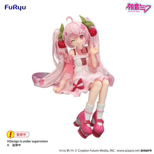 [Pre-order]Furyu Hatsune Miku Noodle Stopper Figure -Sakura Miku 2025 Wink ver.-
