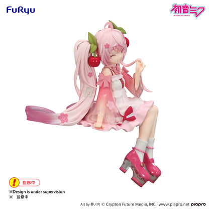 [Pre-order]Furyu Hatsune Miku Noodle Stopper Figure -Sakura Miku 2025 Wink ver.-