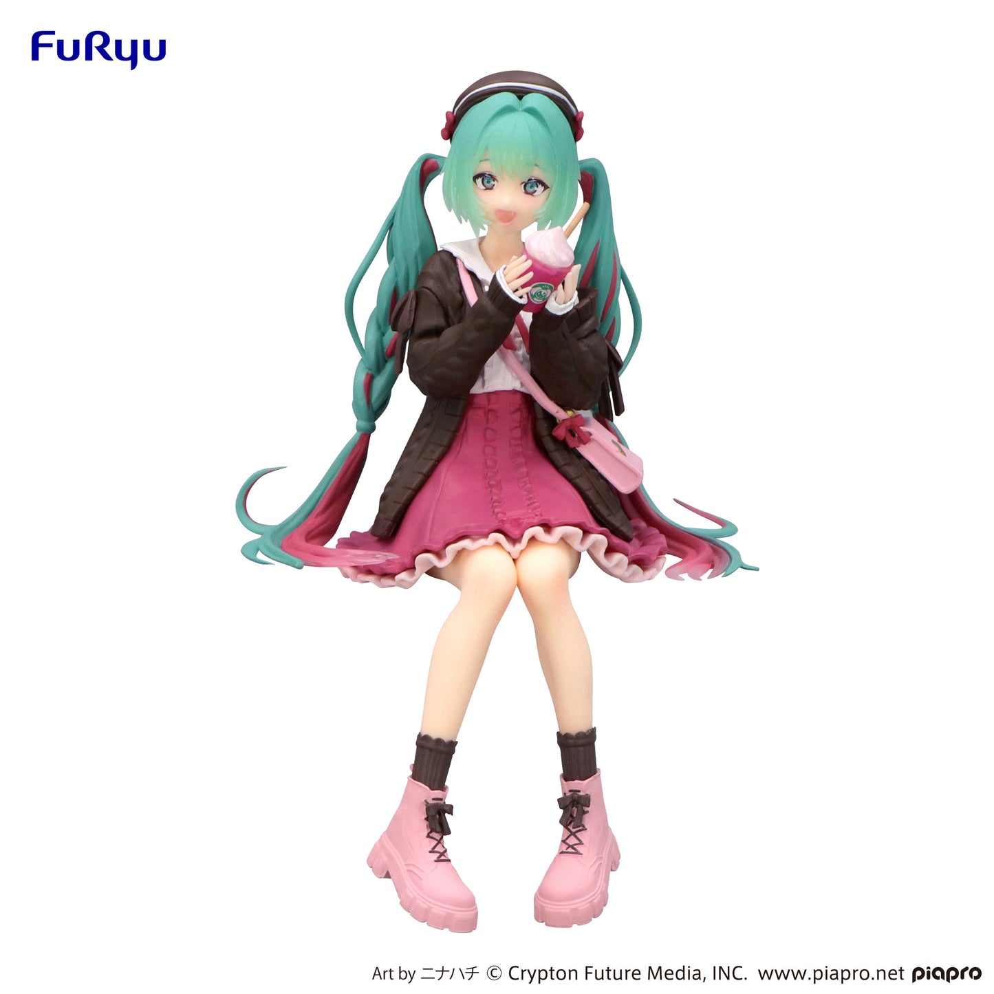 [Pre-order] Furyu-Hatsune Miku-Autumn Date Pink Color ver.-Noodle Stopper Figure