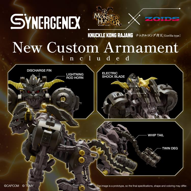 [Pre-order]Zoids x Monster Hunter Synergenex Series Knuckle Kong Rajang 1/35 Scale Model Kit