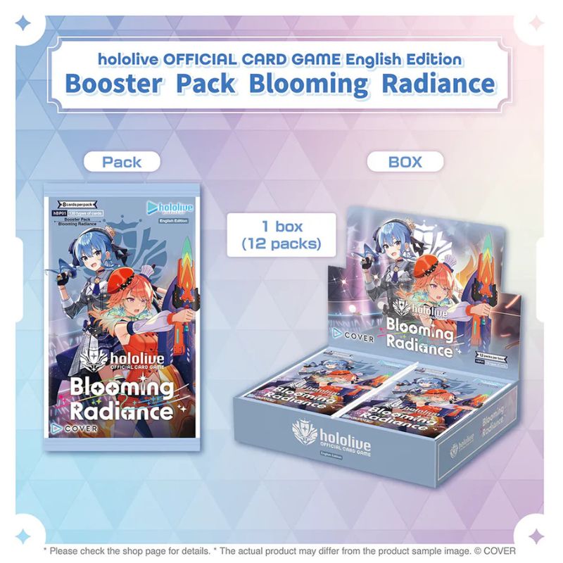 [Instock]hololive OFFICIAL CARD GAME Booster Pack Blooming Radiance Booster Box/packs(EN0