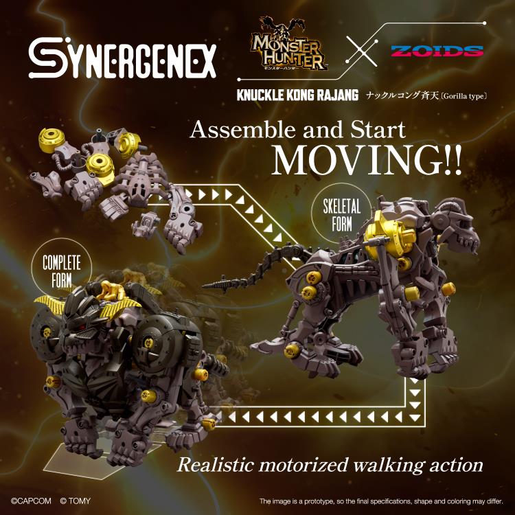 [Pre-order]Zoids x Monster Hunter Synergenex Series Knuckle Kong Rajang 1/35 Scale Model Kit