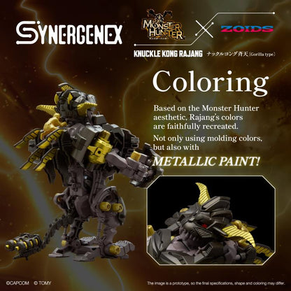 [Pre-order]Zoids x Monster Hunter Synergenex Series Knuckle Kong Rajang 1/35 Scale Model Kit