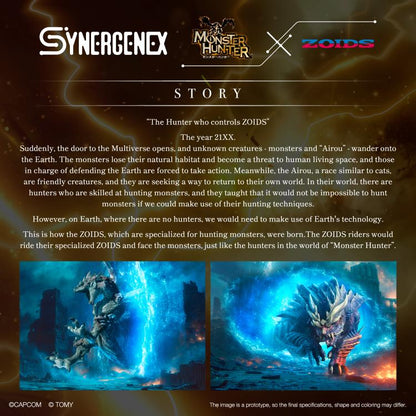 [Pre-order]Zoids x Monster Hunter Synergenex Series Knuckle Kong Rajang 1/35 Scale Model Kit